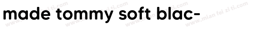 made tommy soft blac字体转换